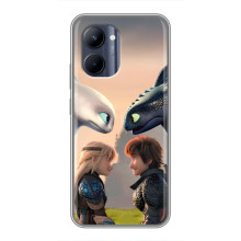 Чехол как приручить дракона на Realme C33 – Гикавка и Астрид