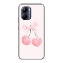 Чохол з розовим принтом для Realme C33 (Рожеві вишні)