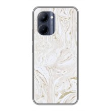 Мраморний чехол на Realme C33 (VPrint) (Білий мрамор)