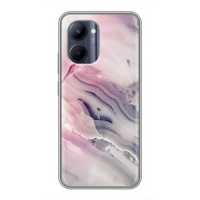 Мраморний чехол на Realme C33 (VPrint) (Пурпурний Мрамор)