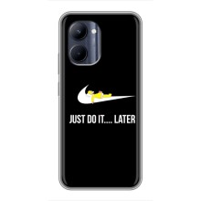 Силиконовый Чехол на Realme C33 с картинкой Nike (Later)