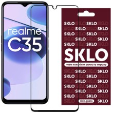 Захисне скло SKLO 3D для Realme C35 – Чорний