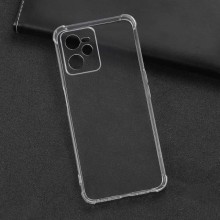 TPU чехол GETMAN Ease logo усиленные углы Full Camera для Realme C35 – Прозрачный