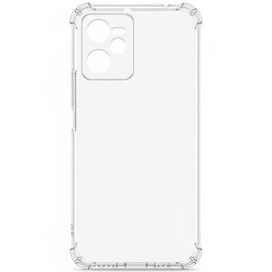TPU чехол GETMAN Ease logo усиленные углы Full Camera для Realme C35 – Прозрачный