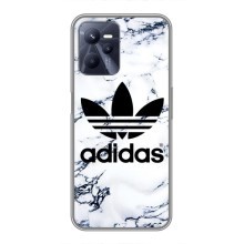 Чехлы Адидас для Realme C35 (AlphaPrint) (Адидас на мраморе)