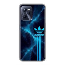 Чохли Адидас для Realme C35 (AlphaPrint) (Синій Адідас)
