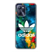 Чохли Адидас для Realme C35 (AlphaPrint) (Яскравий Адідас)