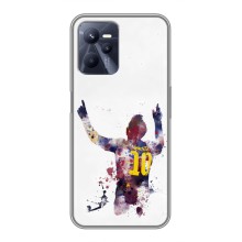 Чехлы Месси для Realme C35 (AlphaPrint) (Messi Barca)