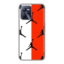 Чехлы для Realme C35 - с картинкой JORDAN (AlphaPrint) (Лого Джордан)