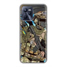 Чехлы с картинкой ЗСУ для Realme C35 (AlphaPrint) (Воин ВСУ)