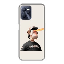 Чехлы с Обезьянами NFT для Realme C35 (AlphaPrint) (обезьяна NFT в очках)