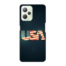 Чохол Прапор USA для Realme C35 – USA