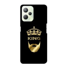 Чехол (Корона на чёрном фоне) для Реалми с35 – KING