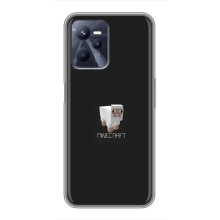 Чехол Майнкрафт на Realme C35 (AlphaPrint) Minecraft (Овечка Майнкрафт)