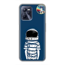 Чехол NASA для Realme C35 (AlphaPrint) (Мальчик в шлеме)