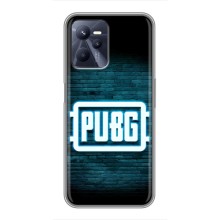 Чехол PUBG для Реалми С35 (AlphaPrint) (Лого PUBG)