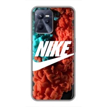 Чехол для Realme C35 - с принтом Найк (AlphaPrint) (Дымчатый найк)