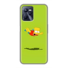 Чехол с Симпсонами для Realme C35 (VPrint) (Барт Симпсон)