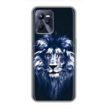 Чехол со Львом для Realme C35 (VPrint) (Синий Лев)