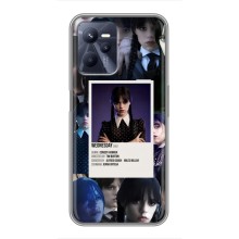 Чехлы Венсдей на Realme C35 Уэнсдей (AlphaPrint) (коллаж Уэнздей)