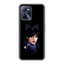 Чехлы Венсдей на Realme C35 Уэнсдей (AlphaPrint) (серьезная Уэнздей)