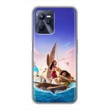 Чехол с мультфильмом Моана Realme C35 (Моана и Мауи)