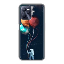 Космические Чехлы для Реалми С35 (VPrint) (Планеты шарики)
