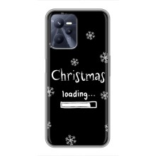 Рождественские, Праздничные Чехлы для Реалми С35 (Christmas loading)