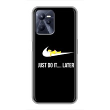 Силиконовый Чехол на Realme C35 с картинкой Nike (Later)