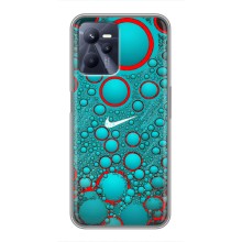 Силиконовый Чехол на Realme C35 с картинкой Nike (Найк зеленый)