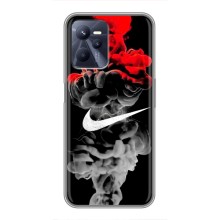 Силіконовый Чохол на Realme C35 з картинкою НАЙК – Nike дим