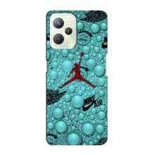 Силиконовый Чехол Nike Air Jordan на Реалми с35 – Джордан Найк