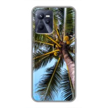 Силиконовый чехол с КАРТИНКАМИ лето для Realme C35 (AlphaPrint) (Пальма)