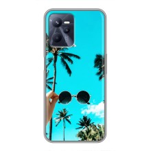 Силиконовый чехол с КАРТИНКАМИ лето для Realme C35 (AlphaPrint) (Взгляд лето)