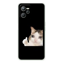 Бампер с принтом Мемы для Realme C36 – Кот в слезах