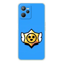 Бампер (ТПУ) з принтом Brawl Stars на Реалмі С36 (Значок)