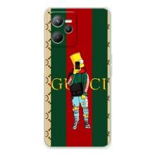 Брендновые Чехлы для Realme C36 - (PREMIUMPrint) (Барт ГУЧЧИ)