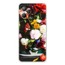 Брендновые Чехлы для Realme C36 - (PREMIUMPrint) (Nike цветы)