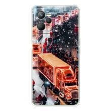 Чехлы на Новый Год Realme C36 – Кока Кола