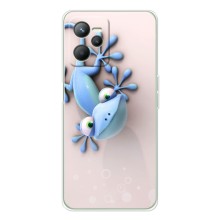 Чехлы с изображением разных животных для Realme C36 (Геккон)