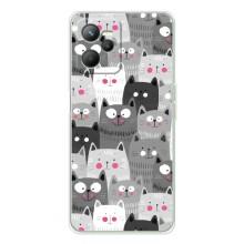 Чехлы с Котиками для Realme C36 (VPrint) (Рисованные котики)