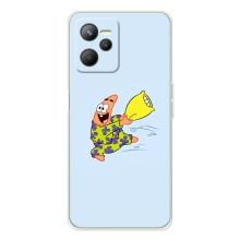 Чехлы с Патриком на Realme C36 – Патрик с подушкой