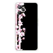 Чехол для Реалми С36 - с принтом (Дизайнерские) (AlphaPrint) (Цветочки)
