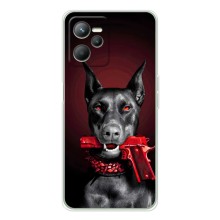 Чехол ДОБЕРМАН для Realme C36 (Доберман злой)
