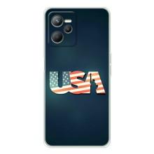 Чехол Флаг USA для Realme C36 – USA
