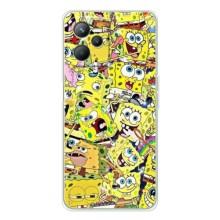 Чохол Губка Боб для Реалмі С36 (Емоції Спан Боба)