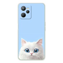 Чехол на тематику: Коты для Realme C36 – Белый кот