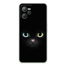 Чехол на тематику: Коты для Realme C36 – Черный Котик