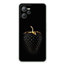 Чехол с изображением  вкусной еды для Realme C36 – Чёрная клубника
