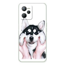 Бампер для Realme C36 с картинкой "Песики" – Собака Хаски